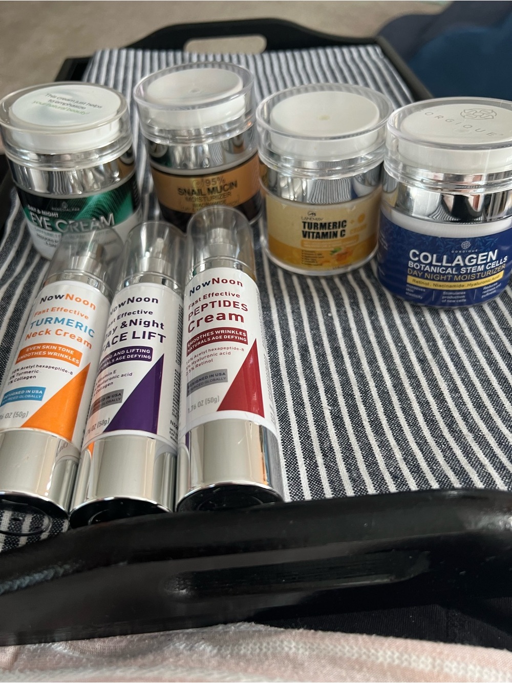 Peptides Eye Face and Neck Cream Trio Day and Night